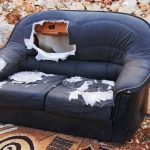 damaged sofa
